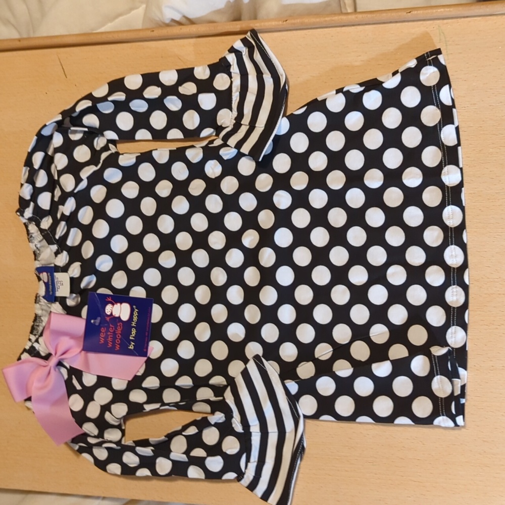 Wee Winter Woolies 1998 Flap Happy Polkadot Dress